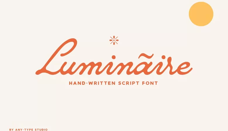 Luminaire Script Font