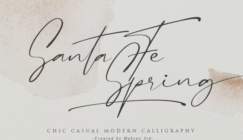 Santa Fe Spring Font