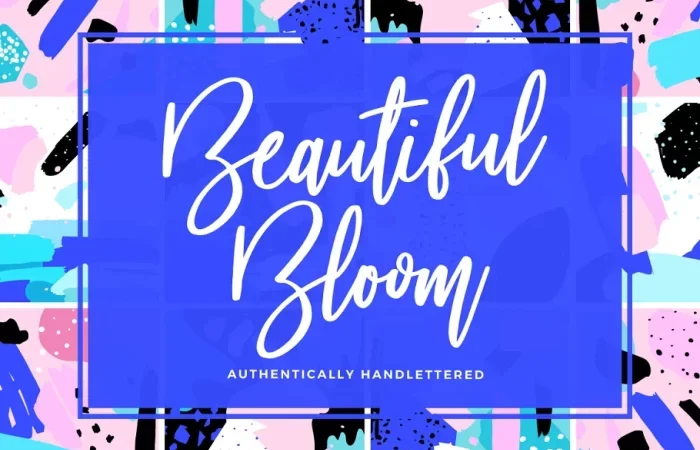 Beautiful Bloom Font