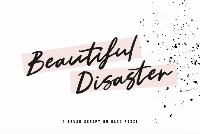 Beautiful Disaster Font