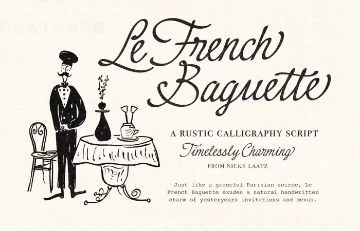 Le French Baguette Font