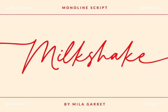 Milkshake Font