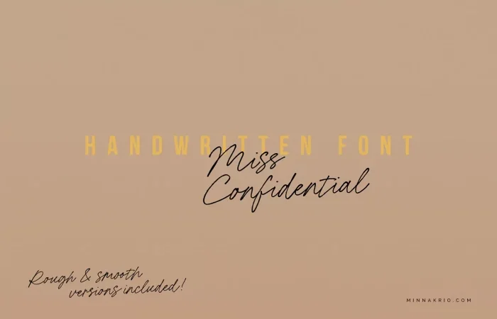 Miss Confidential Font