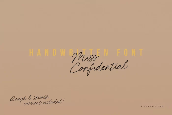 Miss Confidential Font