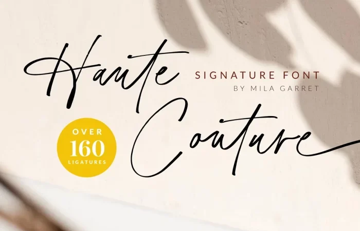 Haute Couture Font