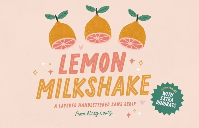 Lemon Milkshake Font