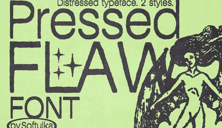 Pressed Flaws Font
